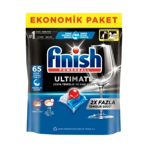 قرص ماشین ظرفشویی فینیش مدل Ulltimate x2 بسته 65 عددی وارداتی اورجینال