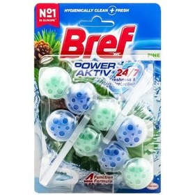 خوشبو کننده توالت فرنگی توپی برف Bref با رایحه درخت کاج بسته 8 عددی وارداتی اورجینال