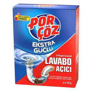 پودر لوله باز کن پورچوز مدل porçöz Lavabo Acici حجم 50 گرمی وارداتی اورجینال
